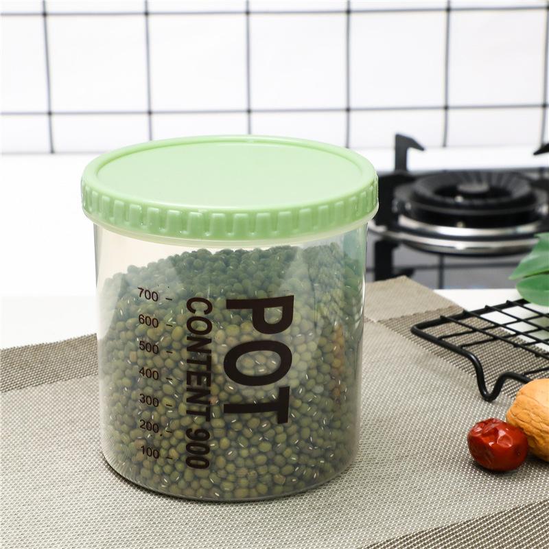 Kitchen transparent snack storage box storage grain tank plastic grain storage tank food sealing tank 924₽