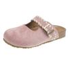 Thick-soled Toe Wrapped Half-slipper Women's Schabken Shoes One Foot Wearing Lazy Pregnant Women's Flip-flops