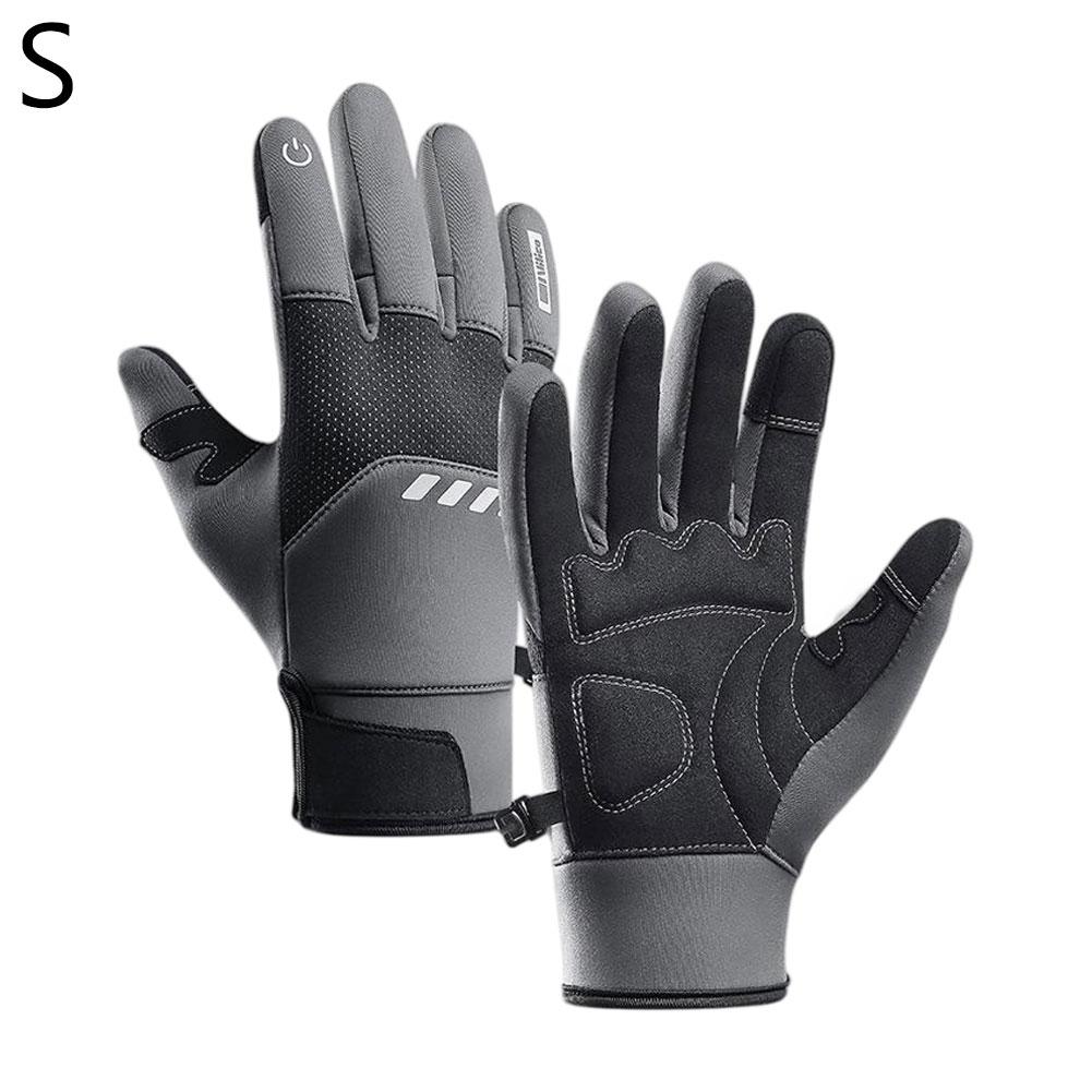 Winter Gloves Multi-Sport All-Purpose Winter Gloves Full Fingers Grip Winter Athletic Gloves For Bicycle Ski With Enhanced Grip