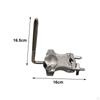 L Shaped Rod Clamp Percussion Mounting Bracket Drum Set with Securing Clip Cowbell