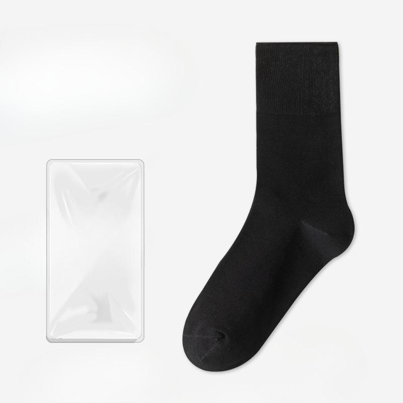 Female Summer Thin Leisure Pure Color Moon Son Boneless In The Tube Pile Pile Cotton Socks