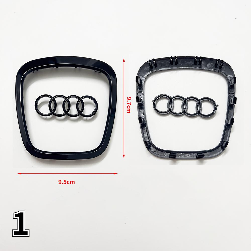Car Steering Wheel Badge Replacement Decoration LOGO For qaz14 A3 A4 A5 A6 A7 A8 Q3 Q5 Q7