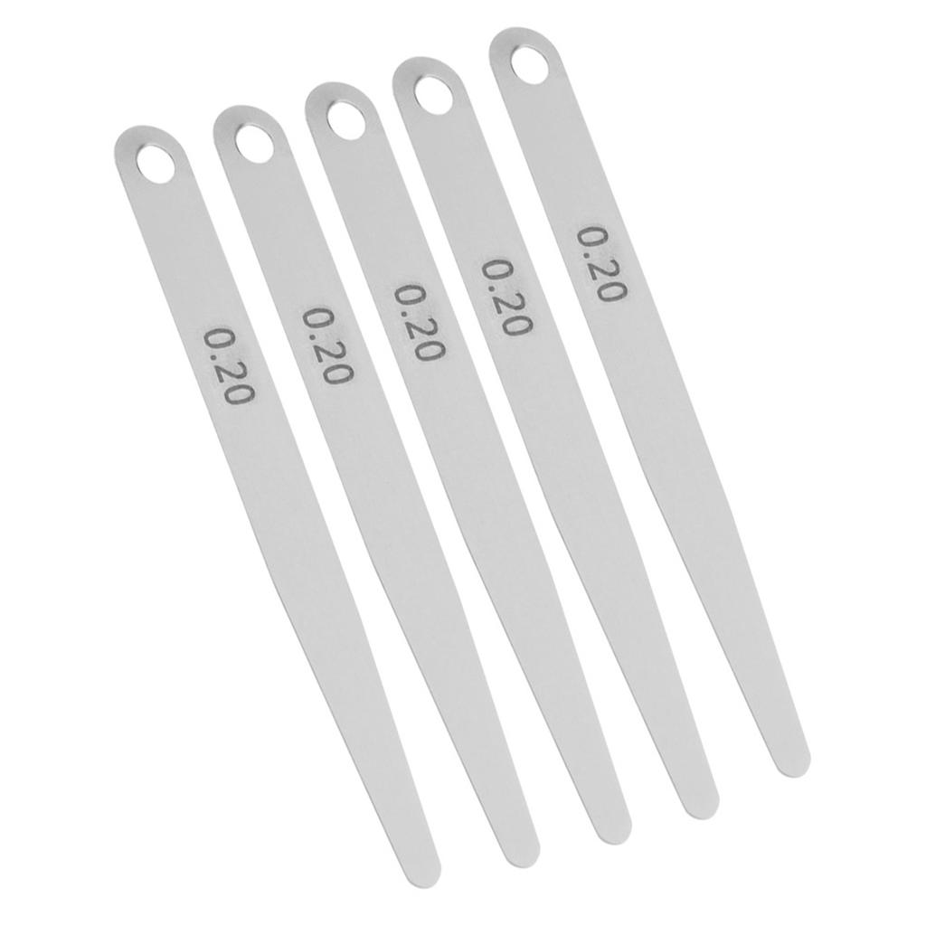 5pcs 0.2Celsius0.3 Stainless Steel Feeler Gauge Ruler Welding Inspection Tool(0.2)