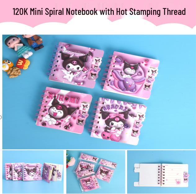 Cute Mini Cartoon Coil Notebook - High-Quality Portable Notepaper Journal for Students
