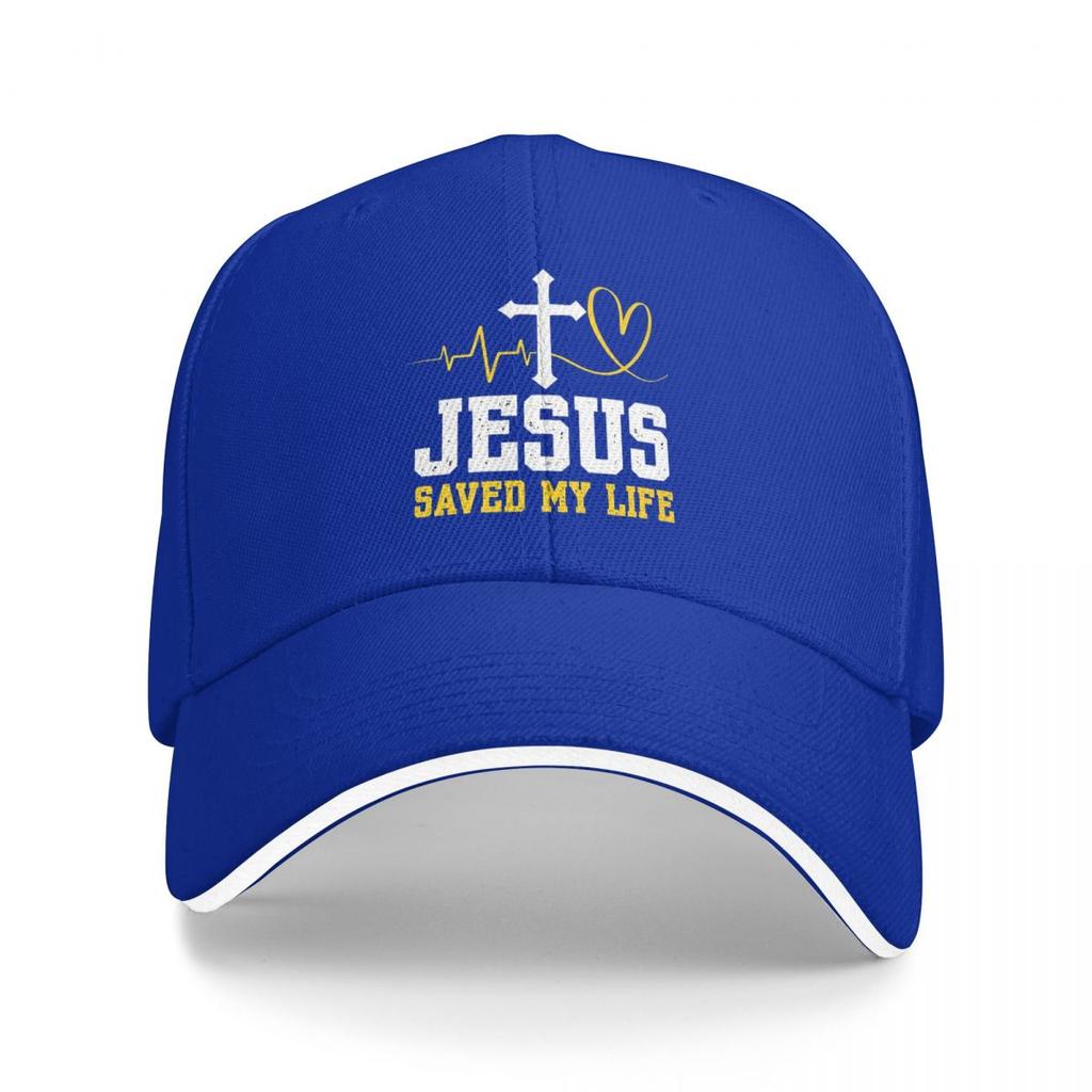 Unisex Baseball Hats Jesus Saved My Life Logo Outdoor Streetwear Summer Sports Baseball Caps Hip Hop Cap Casquette Hats