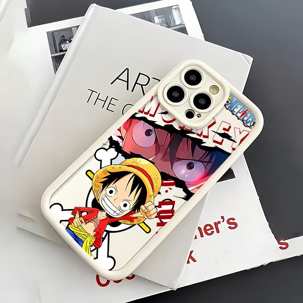ONE P-PIECE Anime phone case For Samsung Galaxy S25 S24 S23 S22 A54 A35 A15 Ultra Plus Fe Anti-Slip Silicone Soft Shell