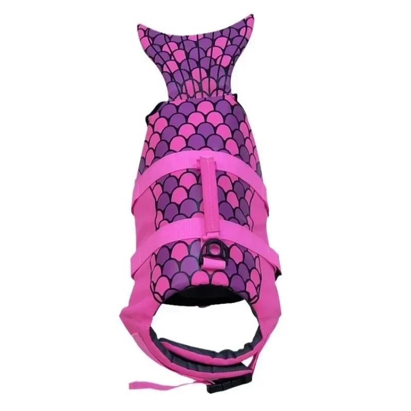 

Pet Products Shark Mermaid Swimsuit Pet Lifejacket Dog Swimsuit Dog Summer Clothing Swimsuit to Medium Sized Dogs Dog Supplies M