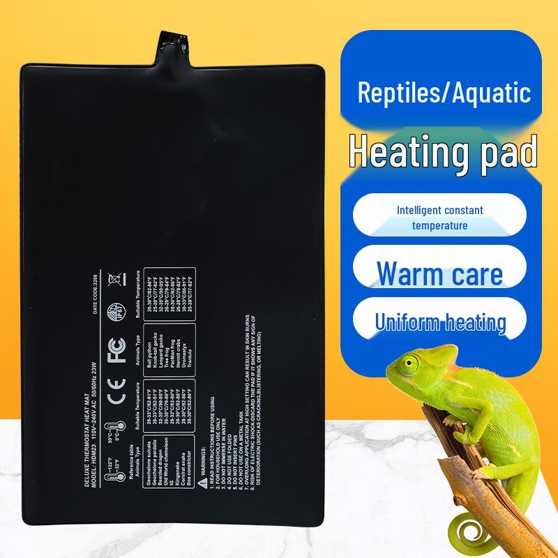 Adjustable Reptile Heating Pad for Frogs, Lizards, Geckos, Turtles & Fish Tanks