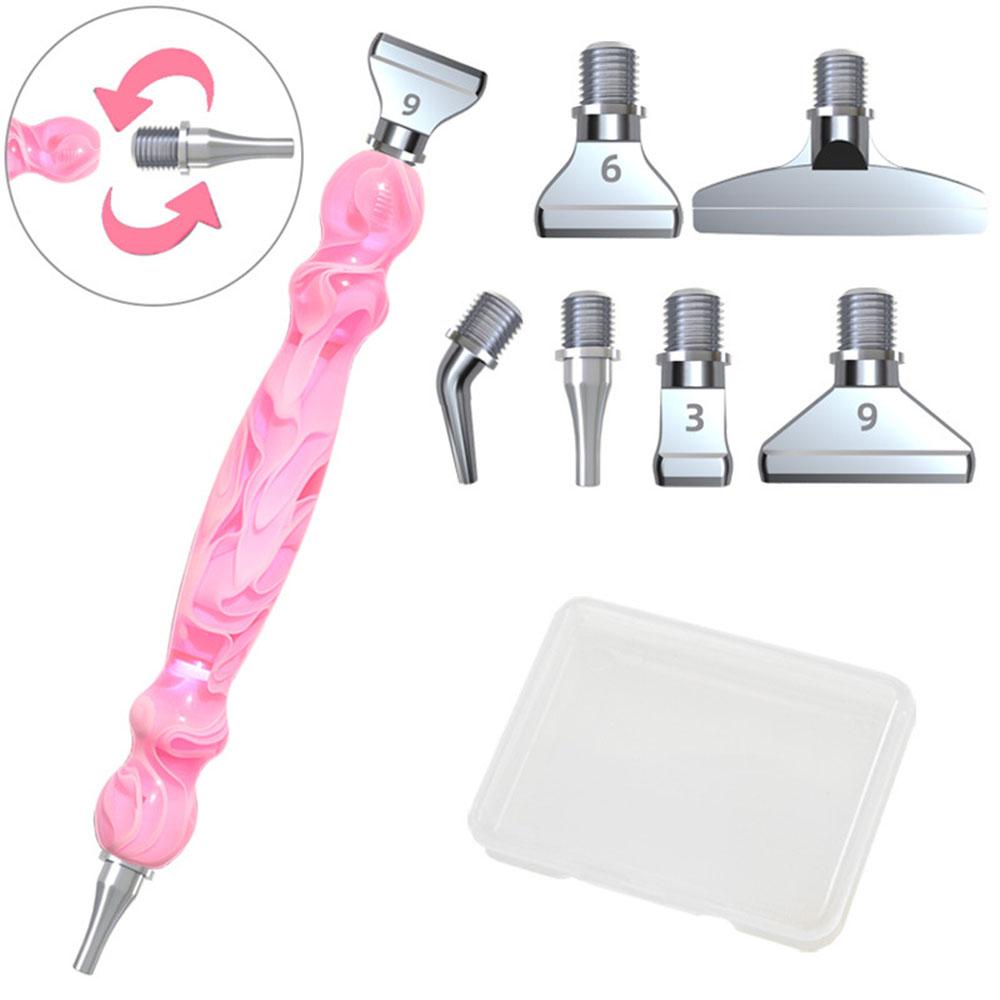 DIY Diamond Art Tools Drill Pen New resin pen with threaded design, replaceable multiple tips Diamond painting accessories