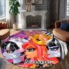 Customizable Monster High Draculaura1 Round Non-Slip Carpet - Ideal for Garden, Picnic, Office, Perfect for Decoration, Suitable For All Seasons