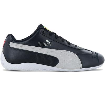 X Scuderia Ferrari - Speedcat Leather - Erkek Spor Ayakkabı Deri Siyah 307514-01 ORJİNAL