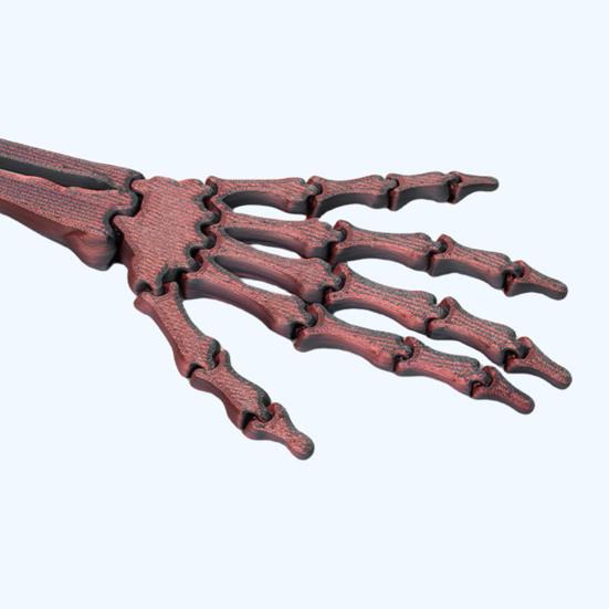 3D Printed Halloween Skeleton Hand Realistic Looking Widely Used Fake Human Hand Party Terror Scary Props Decoration