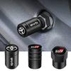 4Pcs Aluminum Alloy Tire Valve Caps Anti Leak Dust Cover Car Wheel Accessory For Hilux Corolla RAV4 Camry Highlander C-HR