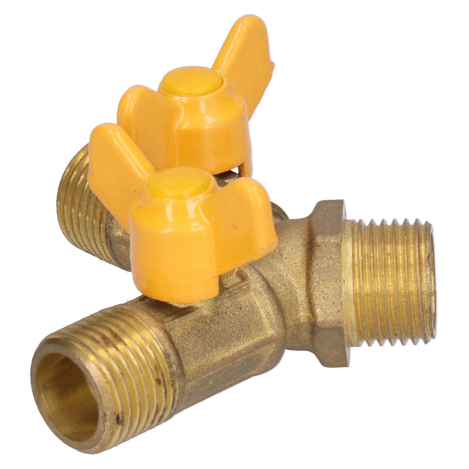 

3 Way Fuel Gas Ball Valve G1 2 Male Thread Natural Gas Switch Fitting for Fuel Gas Device
