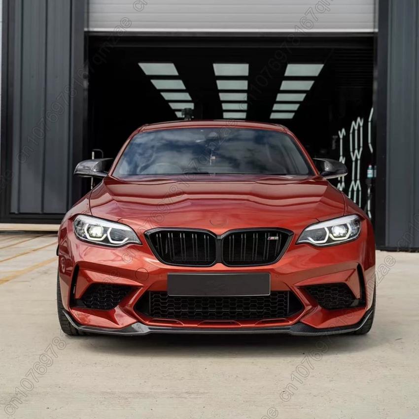Car Front Lower Bumper Splitter Lip Spoiler Diffuser For BMW F87 M2 CS Coupe 2016-2021 Guard Cover Car Accessories