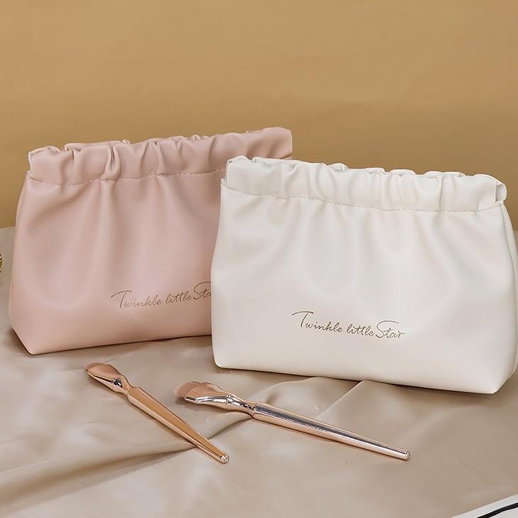 High-Value Women's Travel Cosmetic Storage Bag - Portable PU Makeup & Toiletry Organizer