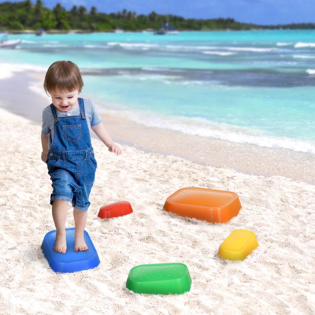 Children S Balance Game 5 Piece Set For Balance And Coordination Training 36X27.5X31 Cm Multicolor
