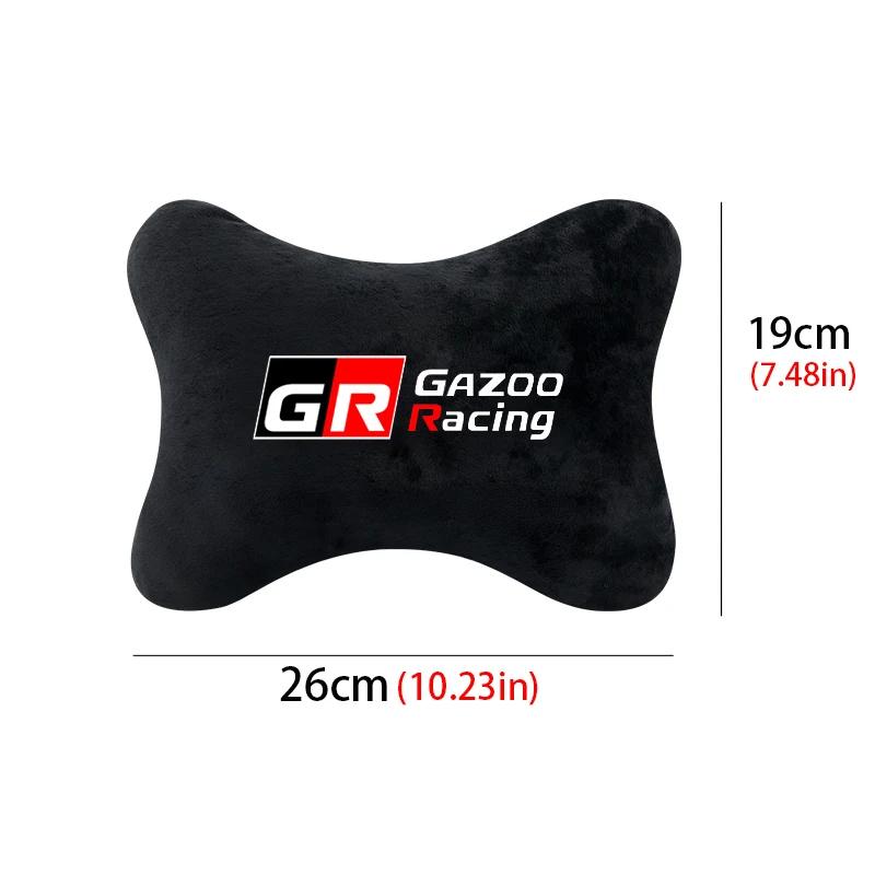 Car Neck Pillow Lint Head Support Protector Universal Headrest Back Cushion For Toyota GR Sport Gazoo Racing RAV4 C-HR Mirai Car