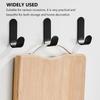 5Pcs Strong Adhesive Self Adhesive Hook Non Perforated Load-bearing Wall Wall Mounted Hook Self Adhesive J-shaped Design
