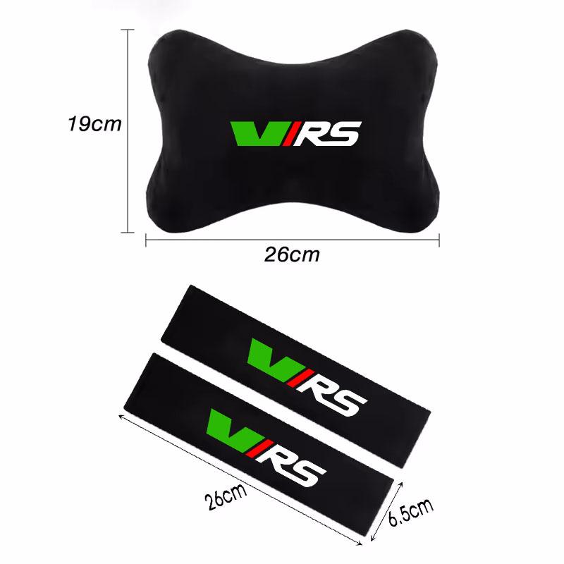 AAAJH1 Oreiller de Nuque pour Appui-tête de Voiture Protections d'Épaule pour Ceinture de Sécurité pour Skoda VIRS VRS RS Octavia Fabia Rapid Superb Root Accessoires Auto