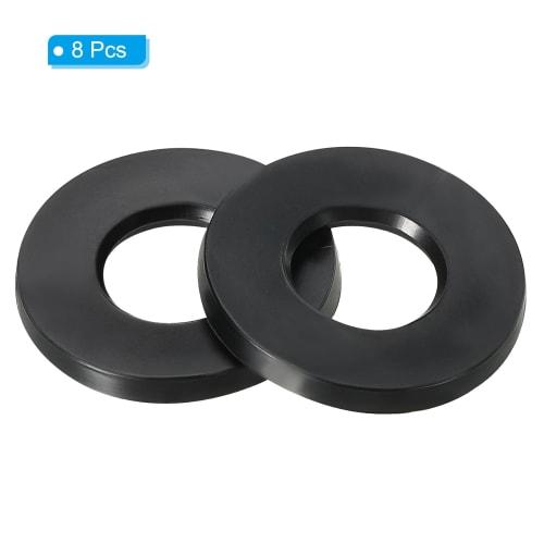 PATIKIL M6 Rubber Flat Washers, 8-Pack, 6mm Inner Diameter, 16mm Outer Diameter, 1.5mm Thick, Sealing Spacer Gasket Ring for Faucet Pipe Water Hose Fa