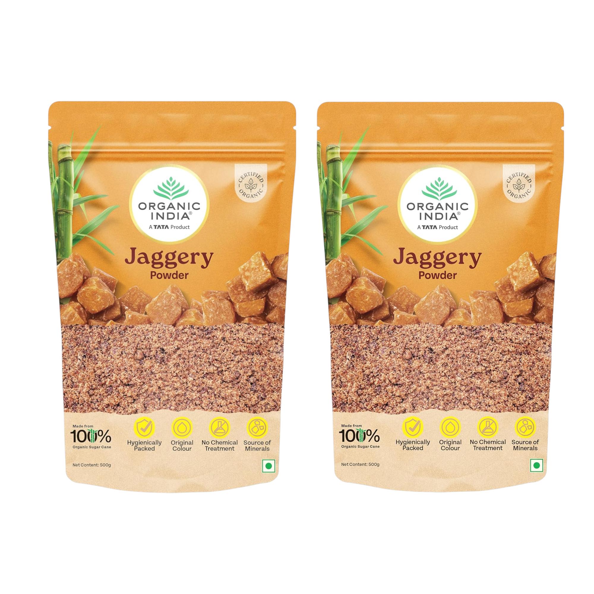 

Organic India Jaggery Powder 500G Pack of 2 Pure Natural Sugar Substitute Rich In Minerals
