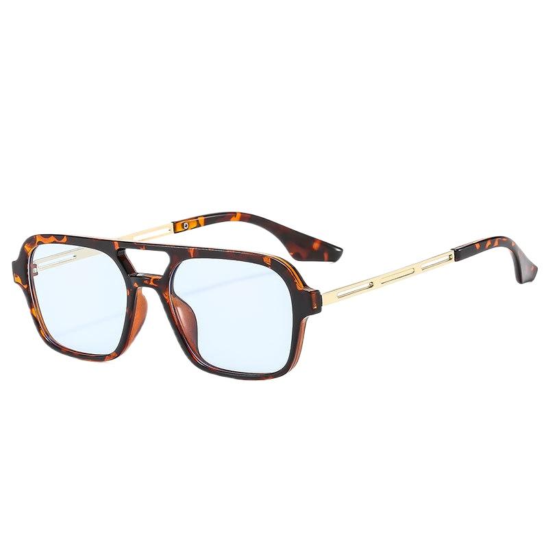 Double Beam Sun Glasses Fashion Sunglasses  Outdoor Street Photography Decorative Glasses Trendy Women's Sunglasses