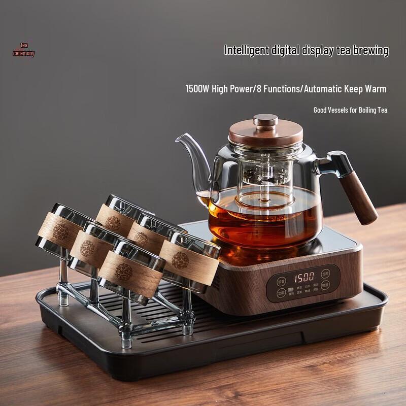 YIHUTEA Glass Tea Set with Electric Stove