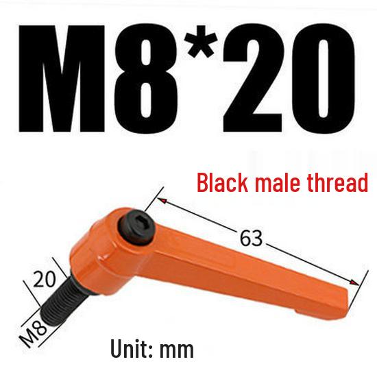 Adjustable Ratchet Handle L-Shaped Wrench with M5/M10/M16 Set Screw 7-Shaped Quick Lock Bolt