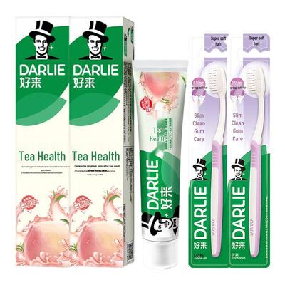 Tea Refresh Peach Toothpaste & Toothbrush Value Pack