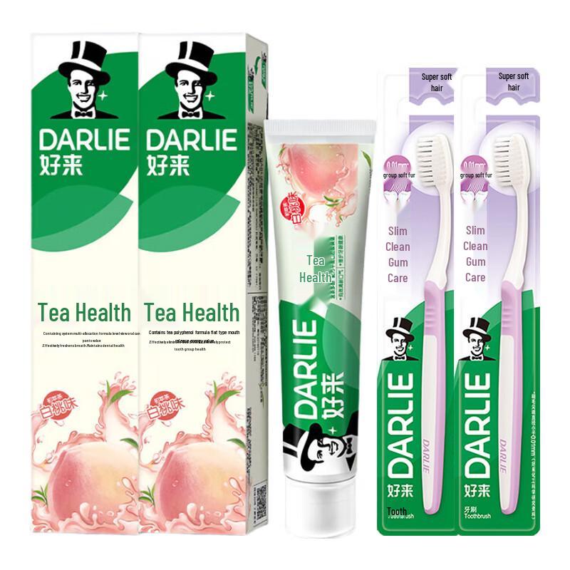 Darlie Tea Refresh Peach Toothpaste & Toothbrush Value Pack