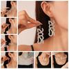 Rhinestone 2025 New Year Ear Stud Aesthetic Crystal Party Necklace Happy New Year Earrings  Banquet