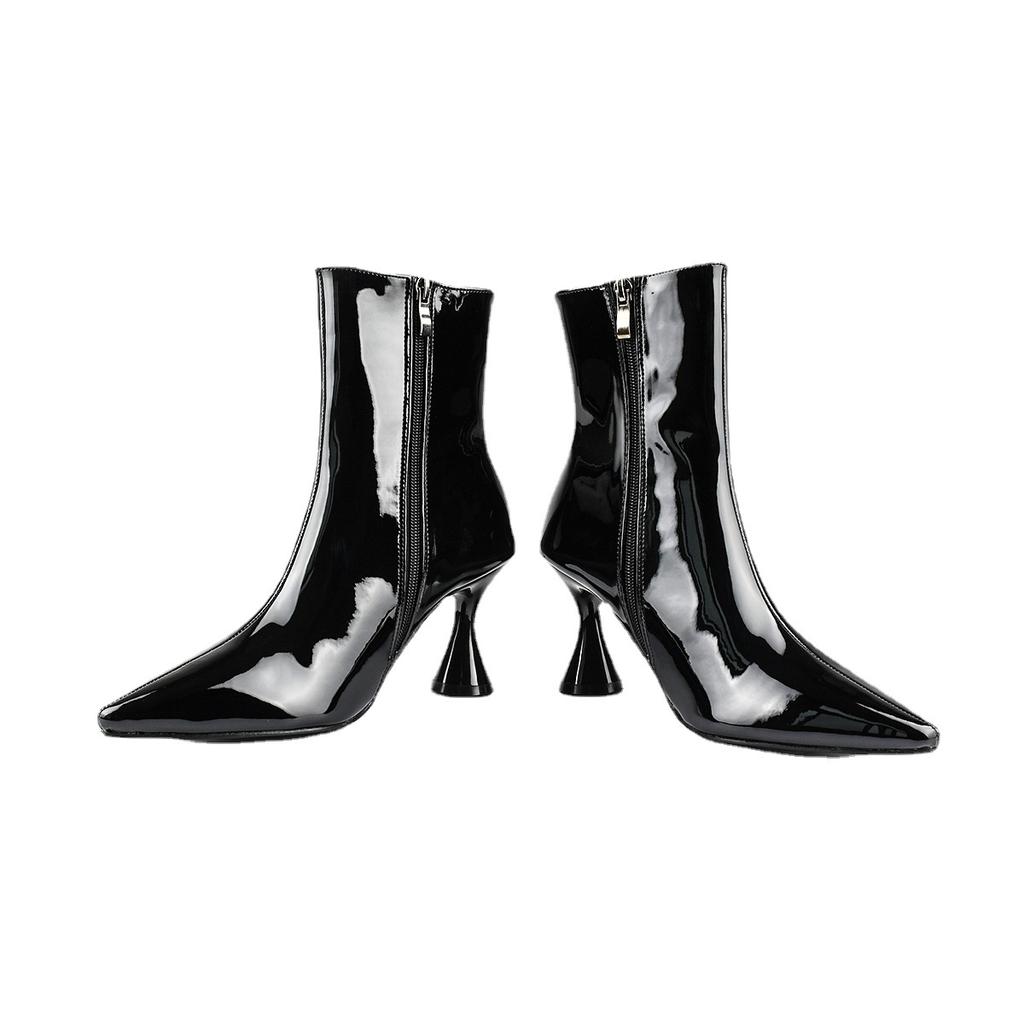 Moda Puntiagudo Charol Caramelo Color sólido Botas largas Tacón delgado  Botas de mujer comprar a buen precio — entrega gratuita, reseñas reales con  fotos — Joom