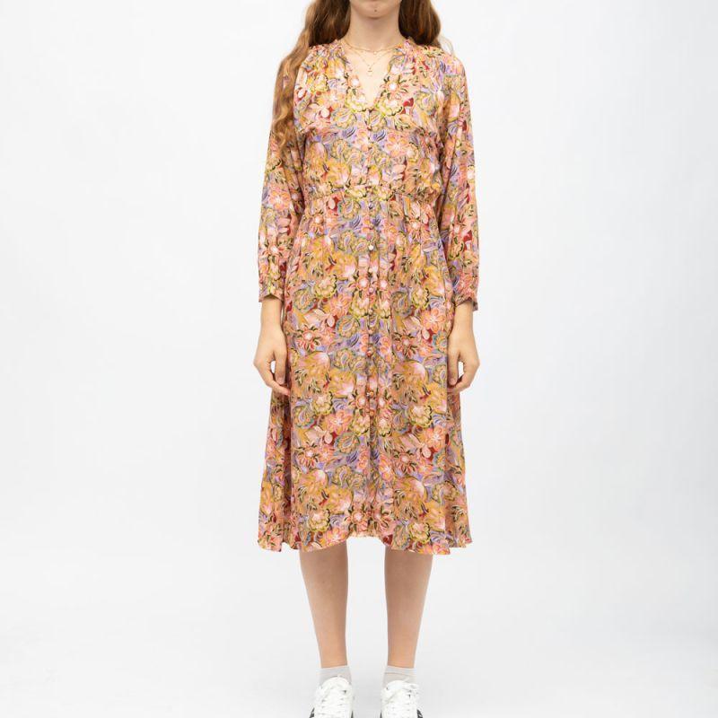 Robe col V imprimé graphique rena Femme LA PETITE ETOILE