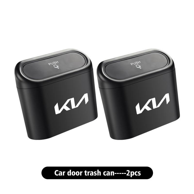 ABS Car Trash Can Hanging Trash Bin Pressing Hard Garbage Box With Lid Multifunctional Organizer Box For KIA K5 K2 Soul Carens yzck10