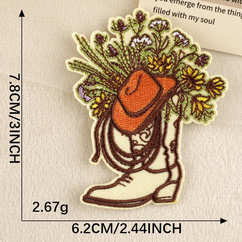 Dooku Original Western Cowboy Stickaufnäher für Schuhe & Bekleidungszubehör