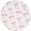 Pink Bow Round Mouse Pad Non-Slip Rubber Washable Office Gadgets Desk Accessory Mouse Mat Computer Table Table Cushion Desk Pad
