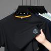 Men's O-Neck Short Sleeve T-Shirt Summer Arrival Exquisite Badge Print Fashion Leisure Commute Trend Men's Wear