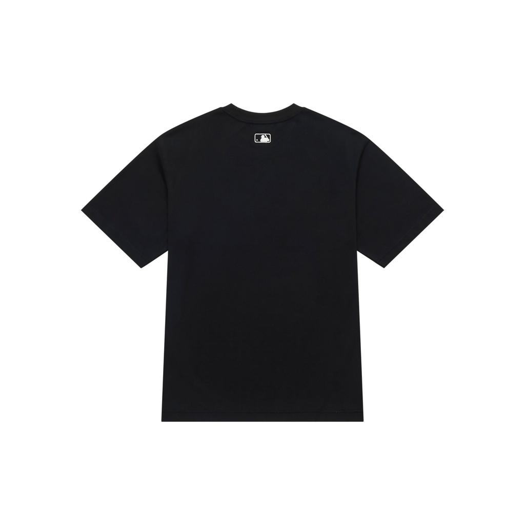 MLB New York Yankees American Vintage Letter Print Casual Loose Short Sleeve T-Shirt Unisex T-Shirts Black 3ATSV0643-50BKS