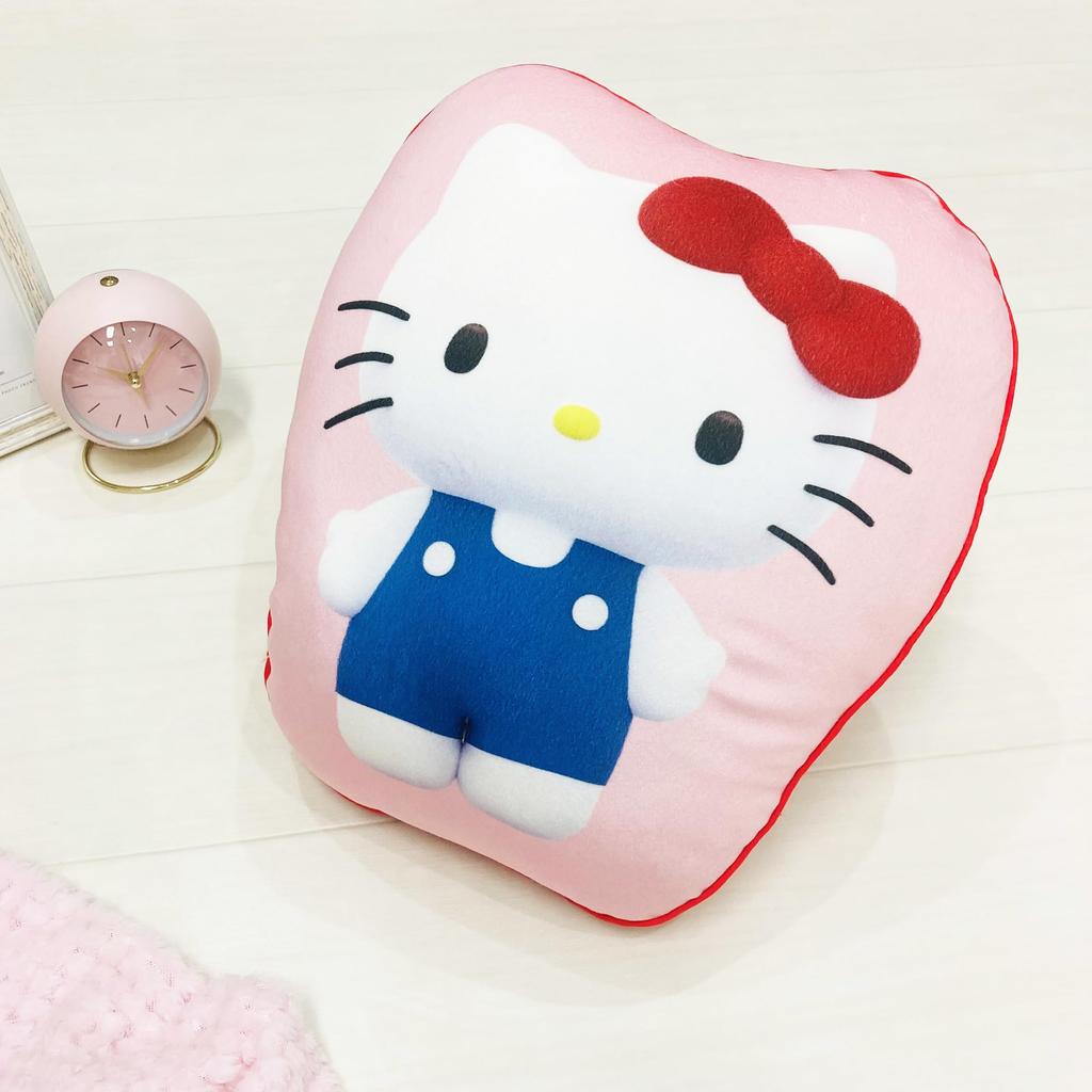 MORIPiLO Sanrio Characters Hello Kitty Body Pillow Micro Fabric Plush Toy Nap Pillow 30x40x10cm Pink by Morishita Makura (Die-Cut Cushion)