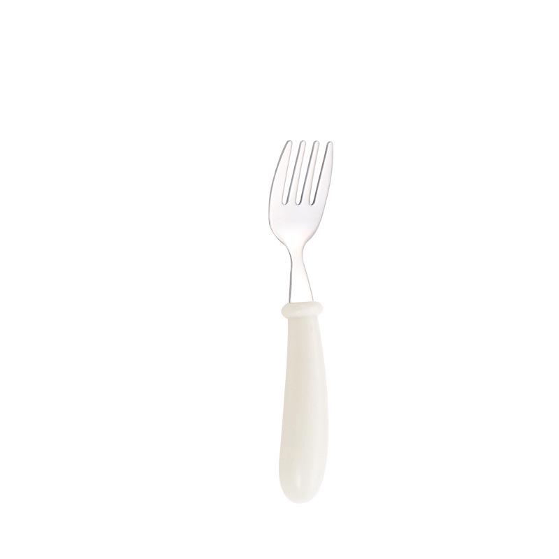 304 Stainless Steel Children's Cutlery Set: Spoon, Fork, and Box – Baby Feeding and Gift Set