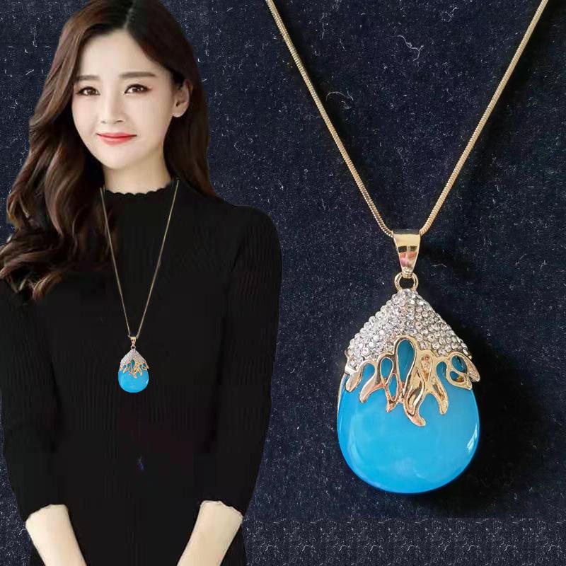 Elegant Cross-Border Sweater Chain: Luxury Women's Long Necklace - Versatile, Chic Autumn/Winter Accessory