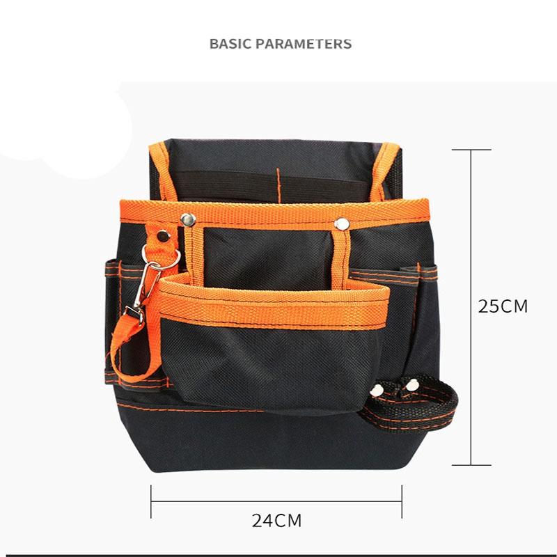 Multifunctional Maintenance Special Electrician Fanny Pack Waterproof Oxford Tool Pouch  Multi Pocket Tool Bag with Adjustable Belt