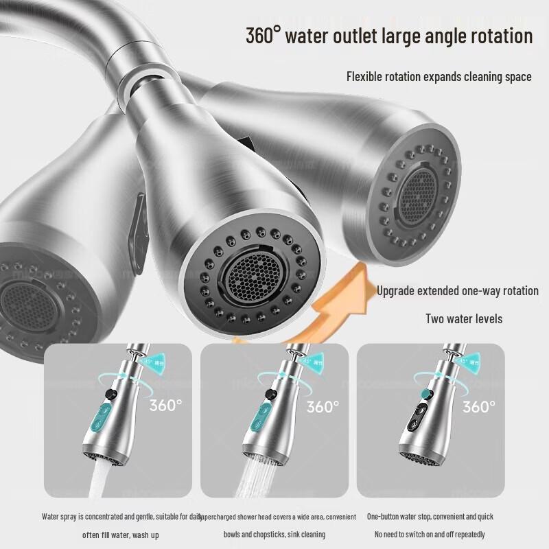 

MICOE Kitchen 304 Stainless Steel Single Cold Water Faucet