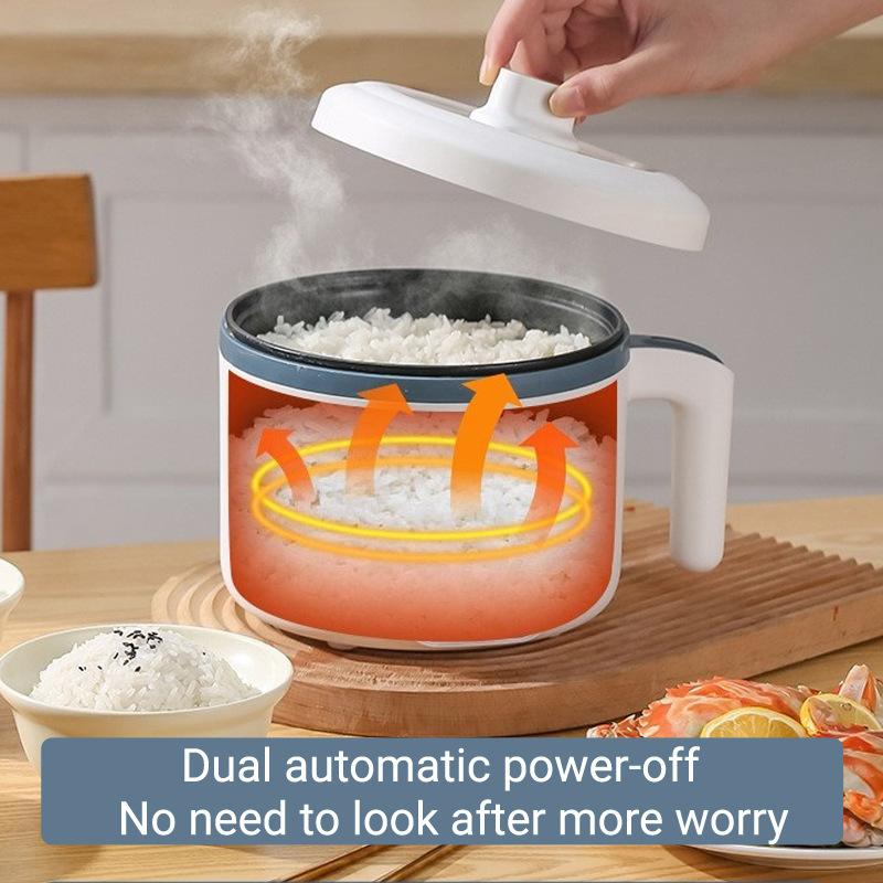 1.7L Mini Electric Rice Cooker Double Layer 220V Multi Cooker Non-Stick Smart Mechanical MultiCooker Steamed Rice Pot For Home