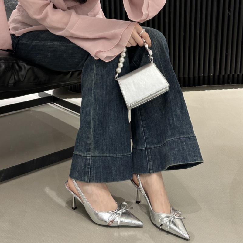 Fashion Woman Designer Pointed Toe Bowknot Women High Heels Shoes Fashion Women High-heel Pumps Sexy Stiletto Lady Party Shoes  62565
