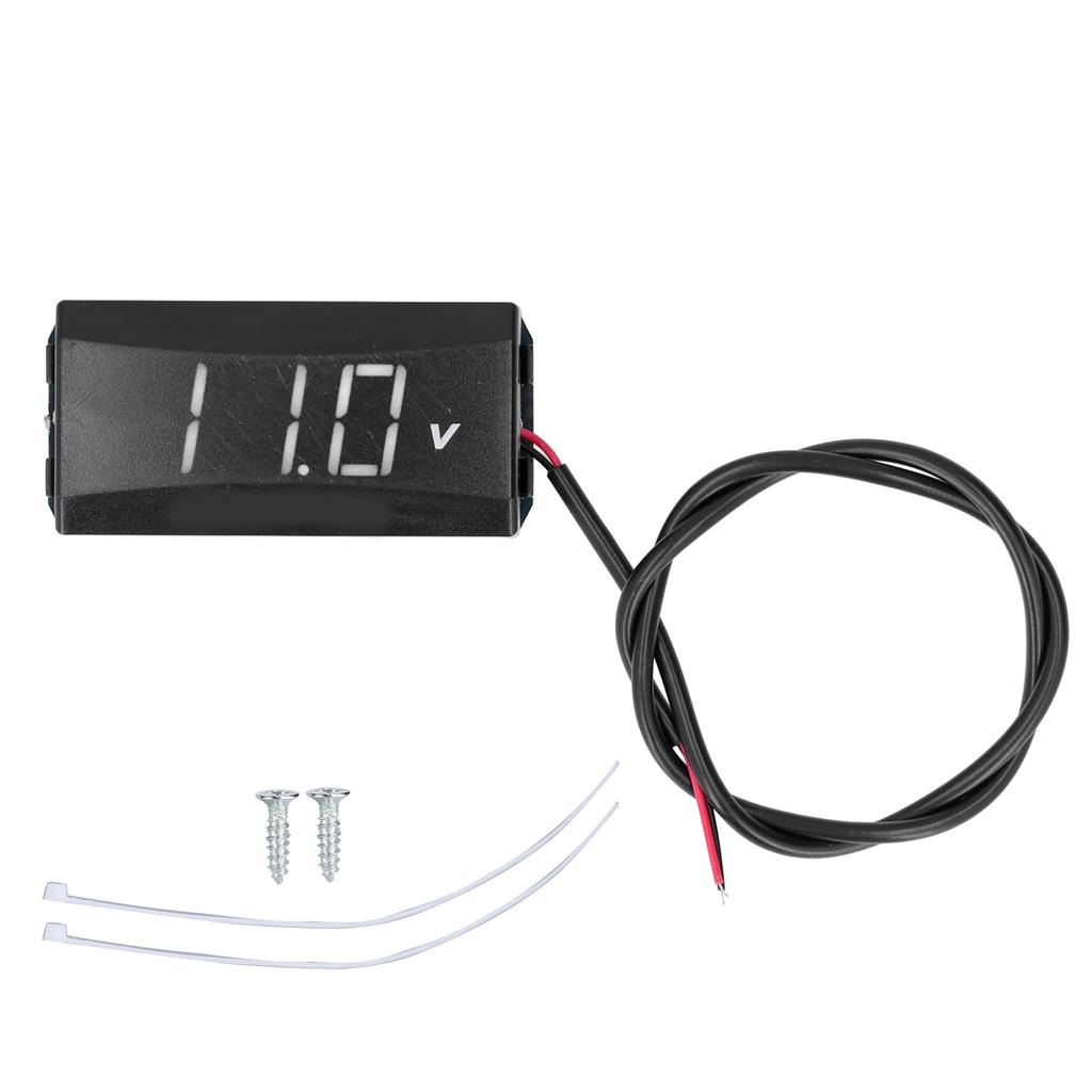 Voltage Testing Meter LED Digital Display Universal for Car Motorcycle Electric Vehicle 12V‑80V