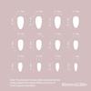 24 Pcs Glossy Press On Nail Almond Shape False Nail 3D Bowknot Stick On Nail French Tip Artificial Nail