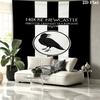 Collingwood Football Club Wandteppich Ästhetisches Wandbehang Gedruckter Stoffdecke Dekorative Wandteppiche für Schlafzimmer Wohnzimmer Heimdekoration