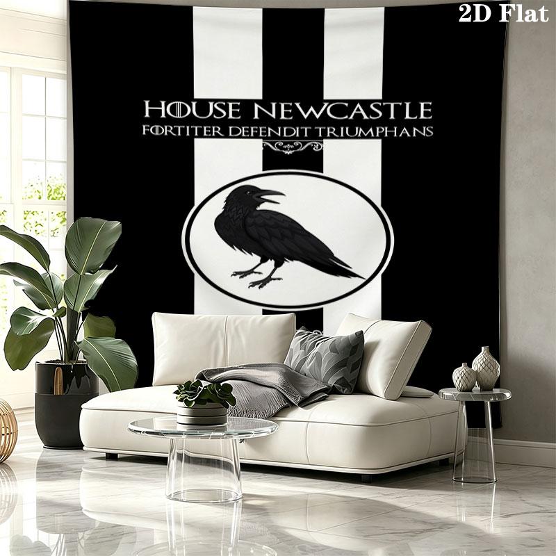 Collingwood Football Club Wandteppich Ästhetisches Wandbehang Gedruckter Stoffdecke Dekorative Wandteppiche für Schlafzimmer Wohnzimmer Heimdekoration
